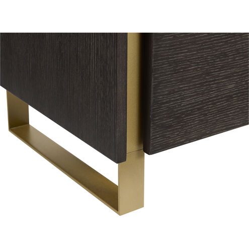 Alvaro 28 X 26 inch Grey / Rustic Bronze Night Stand